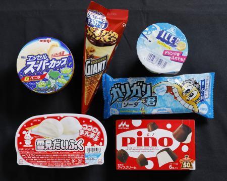 　アイス大手６社の代表商品