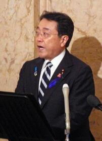 　記者会見する赤沢経産相＝７日午前、東京都千代田区