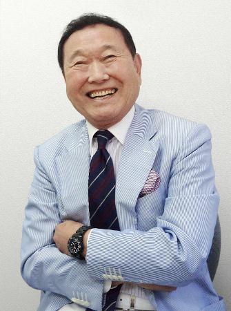 　板東英二さん（２０１５年５月撮影）