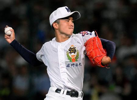 　聖隷クリストファーを完封した佐野日大・鈴木＝甲子園