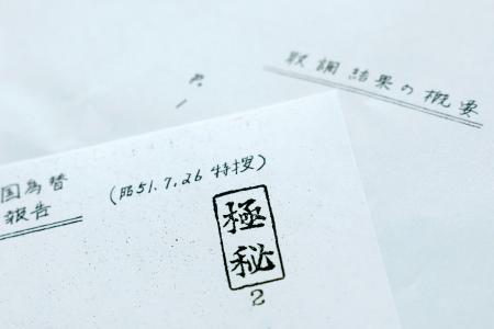 　ロッキード事件の資料の写し