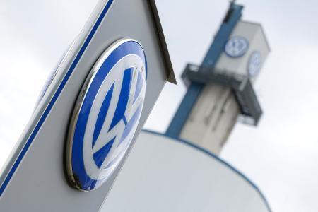 　ドイツ自動車大手フォルクスワーゲン（ＶＷ）のロゴ