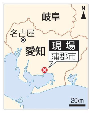 土砂崩れ５人生き埋め通報　女性１人発見、愛知・蒲郡