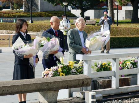 原爆犠牲者にノーベル平和賞報告　広島、被団協の箕牧智之さんら