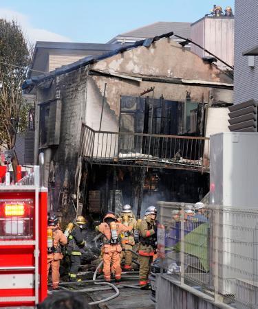 住宅火災で１人死亡　東京・江戸川