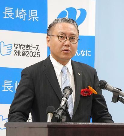 長崎知事「受け入れられず」　三原則見直しで、沖縄知事も反対