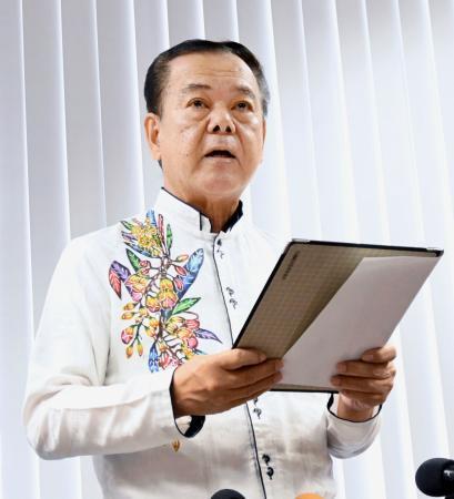 前南城市長、混乱巡り陳謝 市長選出馬は未定