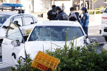 横断歩道手前で加速か　東京・足立の盗難車暴走