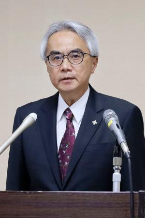　東京高検検事長に就任し、記者会見する松本裕氏＝１７日午後、東京・霞が関