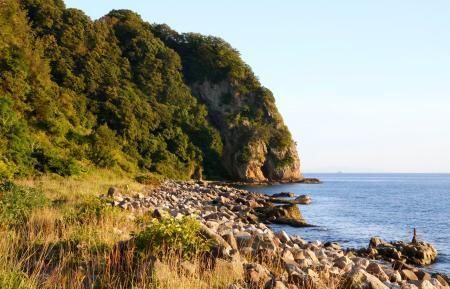　大川清被告の遺体が発見された現場周辺＝２１日午後５時４９分、北海道函館市