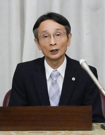 　第２１代最高裁長官に就任した今崎幸彦氏＝８月、最高裁