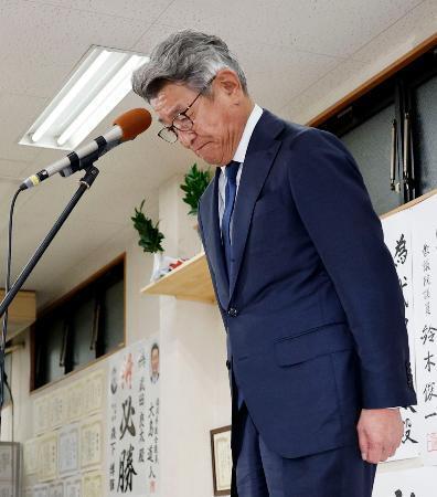 武田氏「原因は全て私に」　裏金逆風で落選、福岡１１区