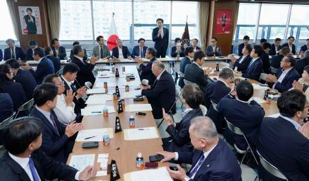 　自民党本部で開かれた全国政調会長会議＝２９日午後、東京・永田町