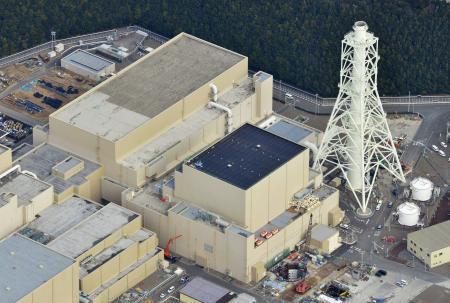 　中部電力浜岡原発４号機＝２０１４年２月、静岡県御前崎市