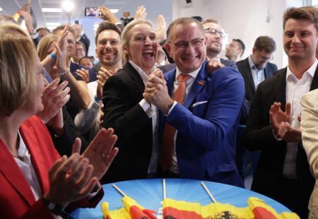 ドイツでも右派躍進、与党大敗　ＡｆＤ２位、最大野党が首位
