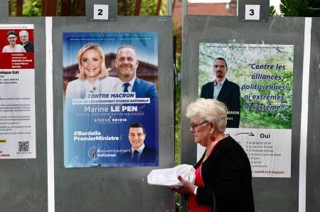 仏総選挙、第１回投票始まる　極右急拡大、与党大敗か