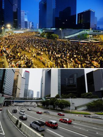 香港雨傘から１０年、民主化後退　「以前と別世界に」親中派が実権