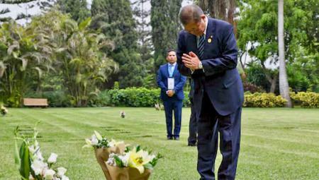 墓訪問の石破首相に感謝　フジモリ元大統領の長女