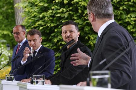 和平案や「安全の保証」協議へ ウクライナ、英仏独と