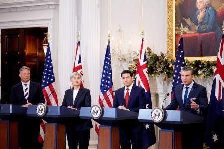 米豪２＋２、原潜計画の推進確認　中国に対抗、重要鉱物で協力