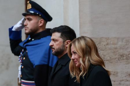 イタリア、対ロ圧力維持を確認 ウクライナと首脳会談