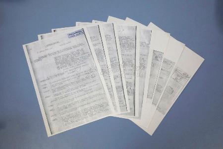 　中国政府が公開した、日中戦争中に細菌兵器の開発を進めた旧日本軍７３１部隊に関する文書（中国国家公文書局のＨＰから）