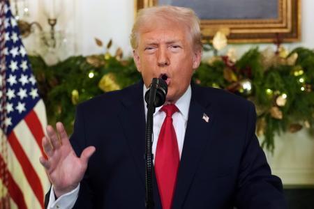 トランプ氏「経済や移民で成果」　国民向けにテレビ演説