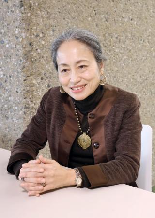 　１７日、スイス・ジュネーブでインタビューに応じるＵＮＤＰの野田章子・危機局長（共同）
