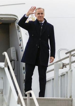 　北京へ出発するカナダのカーニー首相（同氏のＸから・共同）