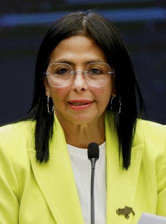 　ベネズエラのロドリゲス暫定大統領（ロイター＝共同）