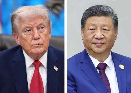 　トランプ米大統領（ＡＰ＝共同）、中国の習近平国家主席（タス＝共同）