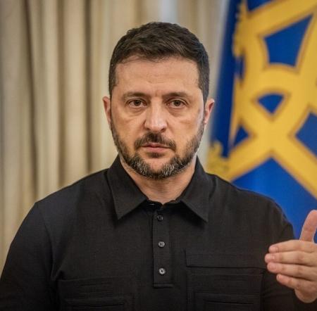 　ウクライナのゼレンスキー大統領（ゲッティ＝共同）