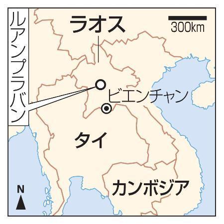 　ラオス・ルアンプラバン、ビエンチャン、タイ