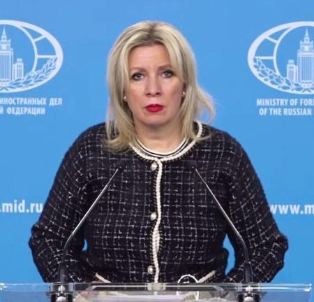 　ロシア外務省のザハロワ情報局長