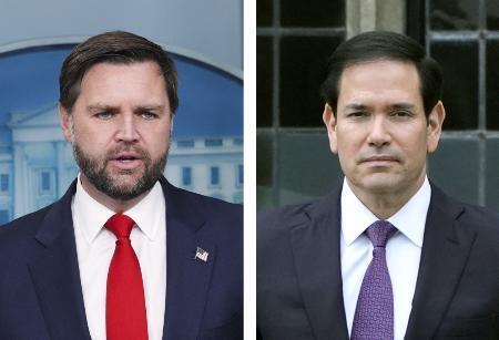　バンス米副大統領、ルビオ米国務長官（いずれもゲッティ＝共同）