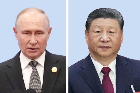 　ロシアのプーチン大統領、中国の習近平国家主席