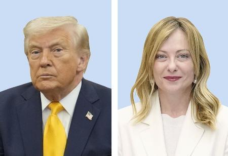 　トランプ米大統領、イタリアのメローニ首相