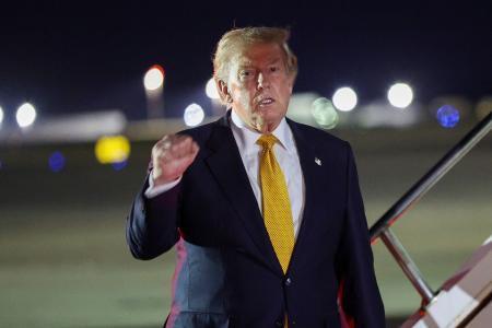 　トランプ米大統領＝８日（ゲッティ＝共同）