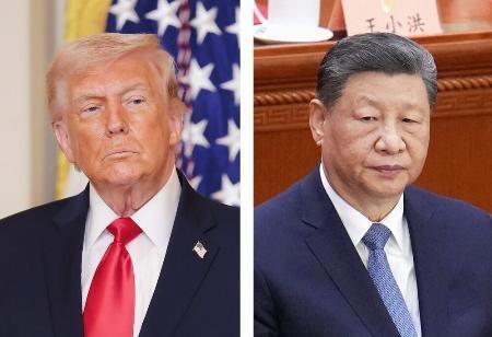 　トランプ米大統領（ゲッティ＝共同）、中国の習近平国家主席