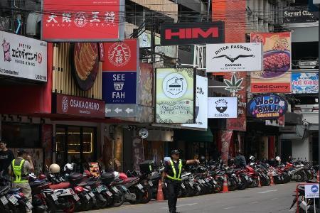 　タイの首都バンコク中心部の日本食店が並ぶエリア