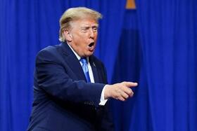 　トランプ大統領＝３日（ロイター＝共同）