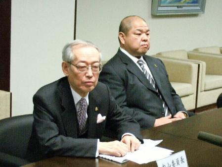 横綱審議委員会の内山斉委員長（東京・両国国技館）