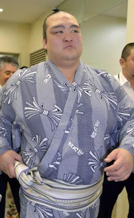 　名古屋場所で綱とりに挑む大関稀勢の里