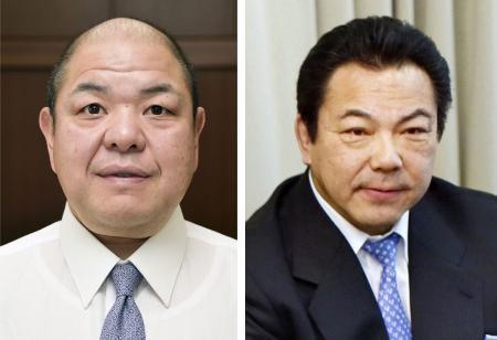 　日本相撲協会の八角理事長、九重親方