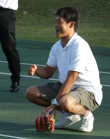 　藤浪との食事会プランを披露した桧山