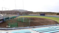 　１、２軍合同キャンプ地として候補に挙がる赤間総合運動公園のメーン球場