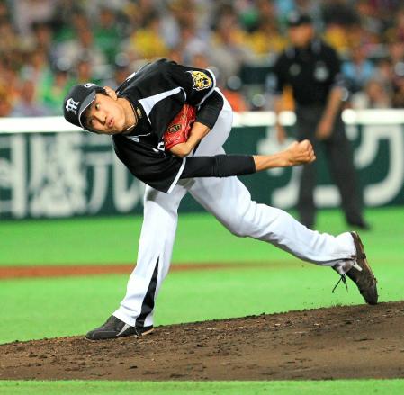 力投する阪神・藤浪＝ヤフオクドーム（撮影・棚橋慶太）