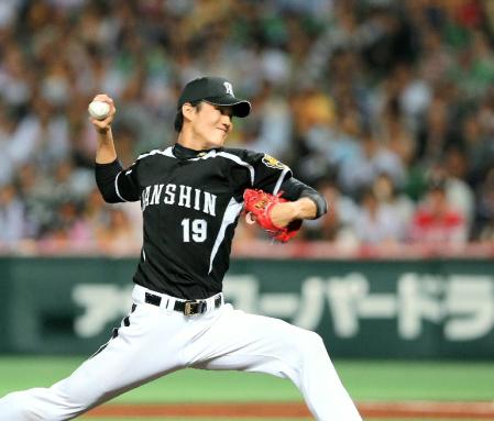 ソフトバンク戦で先発し、力投する阪神・藤浪晋太郎＝ヤフオクドーム（撮影・田中太一）