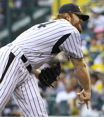 　２イニングを無失点に抑えたボイヤー（撮影・棚橋慶太）