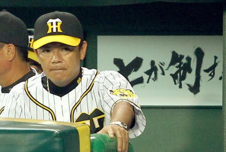 　険しい表情で試合を見つめる和田監督（撮影・田中太一）